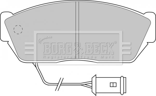 Borg & Beck BBP1102 - Kit de plaquettes de frein, frein à disque cwaw.fr