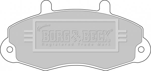 Borg & Beck BBP1107 - Kit de plaquettes de frein, frein à disque cwaw.fr