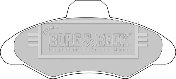 Borg & Beck BBP1116 - Kit de plaquettes de frein, frein à disque cwaw.fr