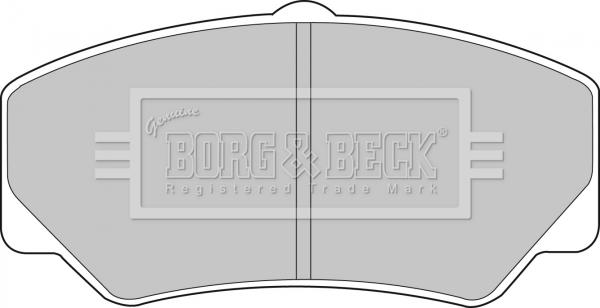 Borg & Beck BBP1110 - Kit de plaquettes de frein, frein à disque cwaw.fr