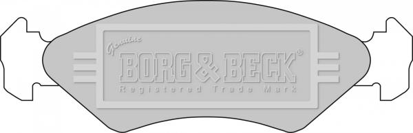 Borg & Beck BBP1112 - Kit de plaquettes de frein, frein à disque cwaw.fr