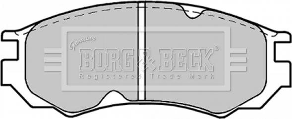 Borg & Beck BBP1189 - Kit de plaquettes de frein, frein à disque cwaw.fr