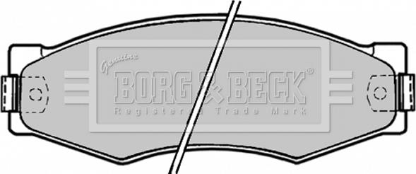 Borg & Beck BBP1180 - Kit de plaquettes de frein, frein à disque cwaw.fr