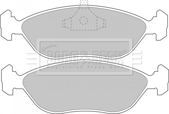 Borg & Beck BBP1188 - Kit de plaquettes de frein, frein à disque cwaw.fr