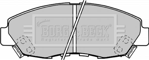 Borg & Beck BBP1187 - Kit de plaquettes de frein, frein à disque cwaw.fr