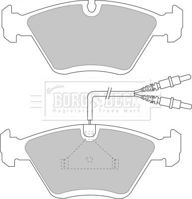 Borg & Beck BBP1135 - Kit de plaquettes de frein, frein à disque cwaw.fr