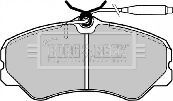 Borg & Beck BBP1130 - Kit de plaquettes de frein, frein à disque cwaw.fr