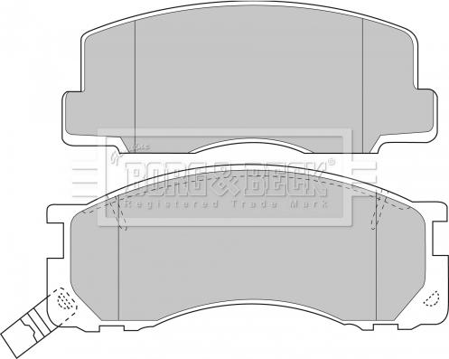 Borg & Beck BBP1131 - Kit de plaquettes de frein, frein à disque cwaw.fr