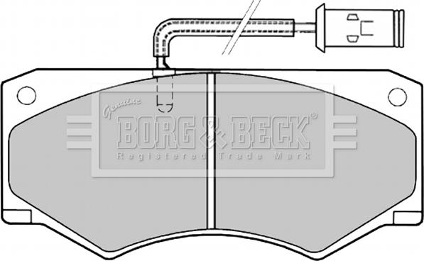 Borg & Beck BBP1138 - Kit de plaquettes de frein, frein à disque cwaw.fr