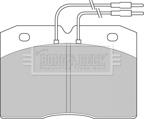 Borg & Beck BBP1133 - Kit de plaquettes de frein, frein à disque cwaw.fr