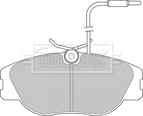 Borg & Beck BBP1132 - Kit de plaquettes de frein, frein à disque cwaw.fr