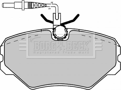 Borg & Beck BBP1137 - Kit de plaquettes de frein, frein à disque cwaw.fr