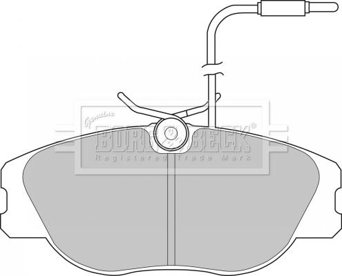 Borg & Beck BBP1129 - Kit de plaquettes de frein, frein à disque cwaw.fr