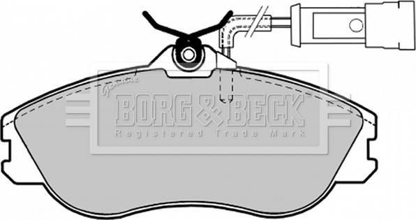 Borg & Beck BBP1124 - Kit de plaquettes de frein, frein à disque cwaw.fr