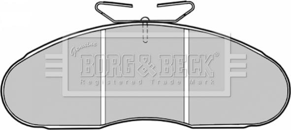 Borg & Beck BBP1126 - Kit de plaquettes de frein, frein à disque cwaw.fr