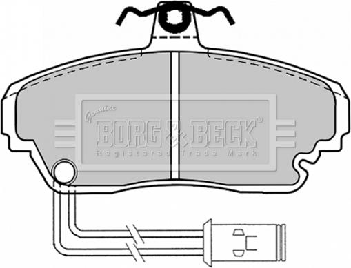 Borg & Beck BBP1128 - Kit de plaquettes de frein, frein à disque cwaw.fr