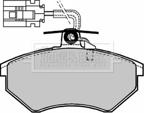 Borg & Beck BBP1127 - Kit de plaquettes de frein, frein à disque cwaw.fr