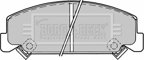 Borg & Beck BBP1176 - Kit de plaquettes de frein, frein à disque cwaw.fr