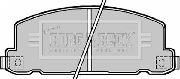 Borg & Beck BBP1171 - Kit de plaquettes de frein, frein à disque cwaw.fr