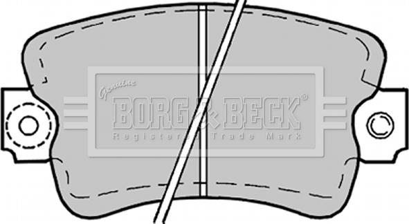 Borg & Beck BBP1178 - Kit de plaquettes de frein, frein à disque cwaw.fr