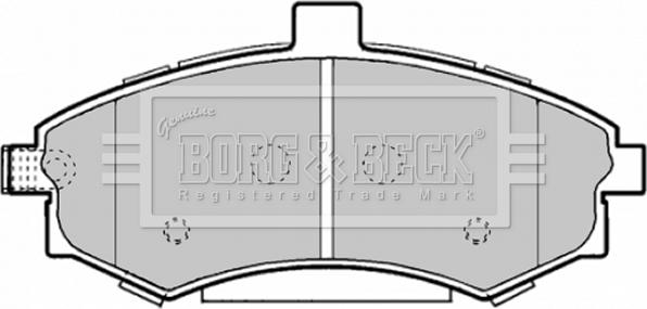 Borg & Beck BBP1896 - Kit de plaquettes de frein, frein à disque cwaw.fr