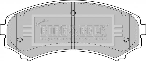 Borg & Beck BBP1891 - Kit de plaquettes de frein, frein à disque cwaw.fr