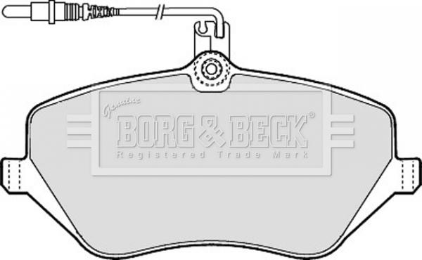 Borg & Beck BBP1898 - Kit de plaquettes de frein, frein à disque cwaw.fr