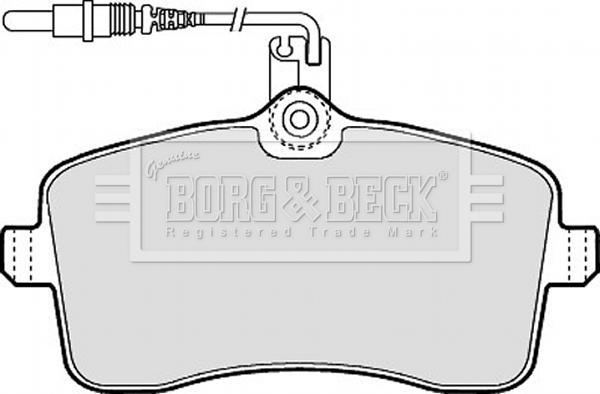 Borg & Beck BBP1897 - Kit de plaquettes de frein, frein à disque cwaw.fr