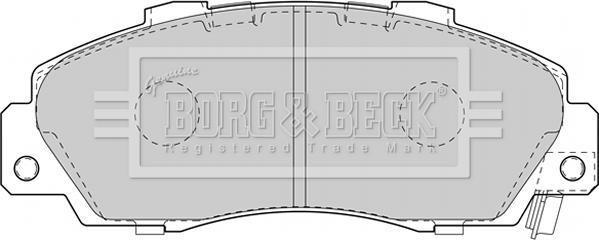 Borg & Beck BBP1845 - Kit de plaquettes de frein, frein à disque cwaw.fr