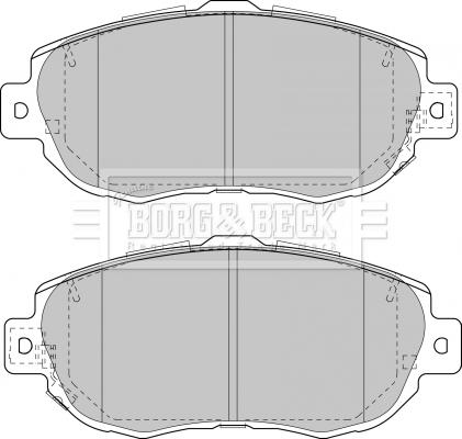 Borg & Beck BBP1848 - Kit de plaquettes de frein, frein à disque cwaw.fr