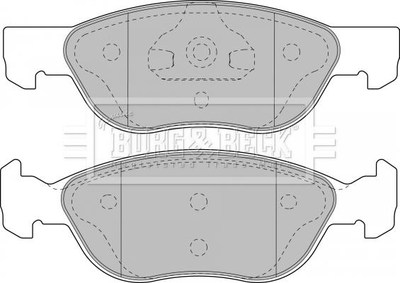 Borg & Beck BBP1859 - Kit de plaquettes de frein, frein à disque cwaw.fr