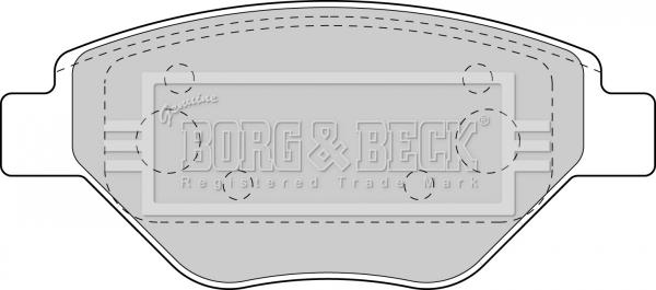 Borg & Beck BBP1851 - Kit de plaquettes de frein, frein à disque cwaw.fr