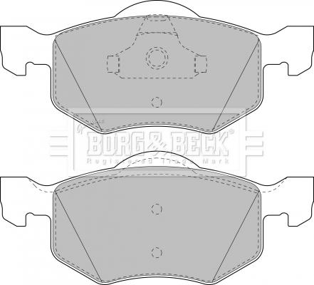 Borg & Beck BBP1858 - Kit de plaquettes de frein, frein à disque cwaw.fr