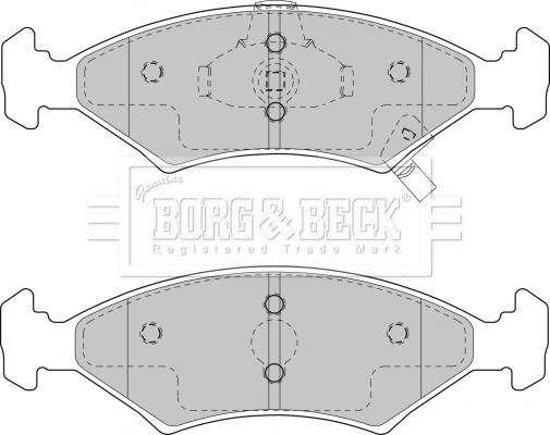 Borg & Beck BBP1865 - Kit de plaquettes de frein, frein à disque cwaw.fr