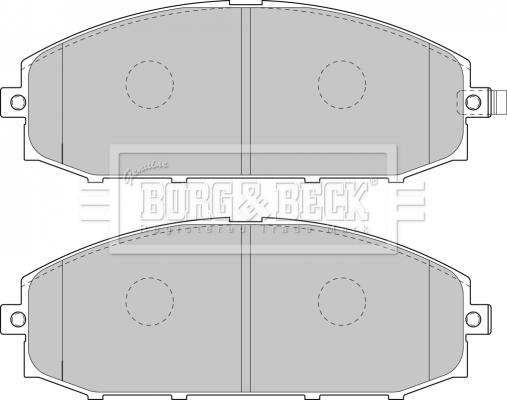 Borg & Beck BBP1866 - Kit de plaquettes de frein, frein à disque cwaw.fr