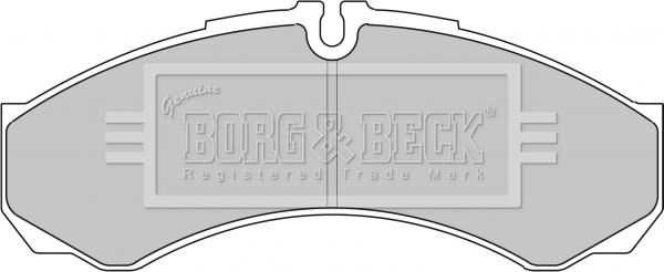 Borg & Beck BBP1862 - Kit de plaquettes de frein, frein à disque cwaw.fr