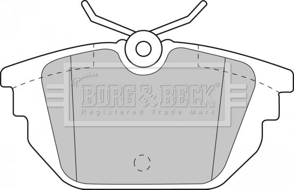 Borg & Beck BBP1867 - Kit de plaquettes de frein, frein à disque cwaw.fr