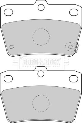 Borg & Beck BBP1804 - Kit de plaquettes de frein, frein à disque cwaw.fr