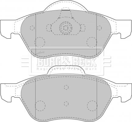 Borg & Beck BBP1806 - Kit de plaquettes de frein, frein à disque cwaw.fr