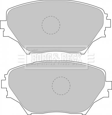 Borg & Beck BBP1803 - Kit de plaquettes de frein, frein à disque cwaw.fr