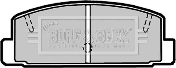 Borg & Beck BBP1816 - Kit de plaquettes de frein, frein à disque cwaw.fr