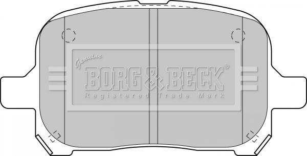 Borg & Beck BBP1810 - Kit de plaquettes de frein, frein à disque cwaw.fr