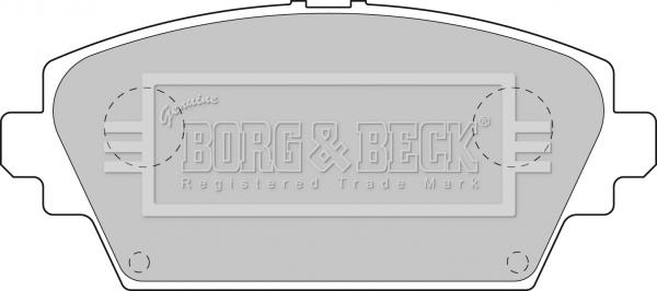 Borg & Beck BBP1811 - Kit de plaquettes de frein, frein à disque cwaw.fr