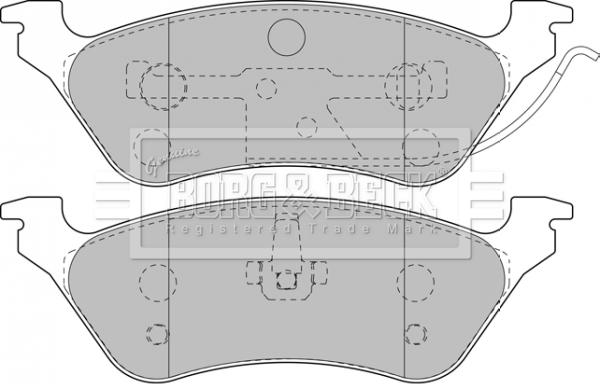 Borg & Beck BBP1889 - Kit de plaquettes de frein, frein à disque cwaw.fr