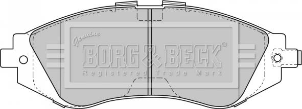 Borg & Beck BBP1881 - Kit de plaquettes de frein, frein à disque cwaw.fr