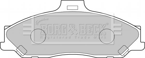 Borg & Beck BBP1887 - Kit de plaquettes de frein, frein à disque cwaw.fr