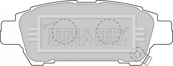 Borg & Beck BBP1838 - Kit de plaquettes de frein, frein à disque cwaw.fr