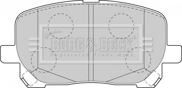 Borg & Beck BBP1837 - Kit de plaquettes de frein, frein à disque cwaw.fr