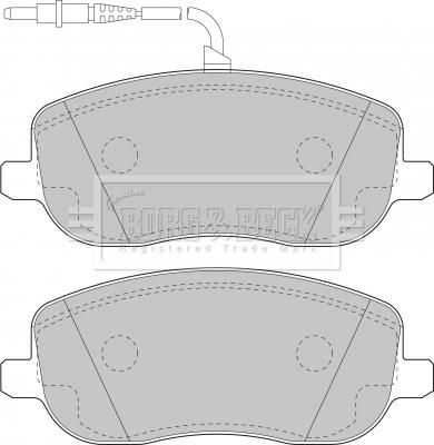 Borg & Beck BBP1826 - Kit de plaquettes de frein, frein à disque cwaw.fr