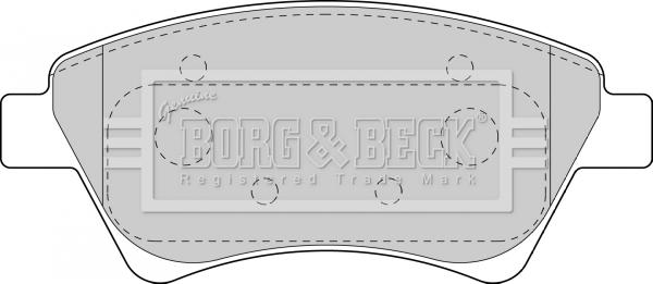 Borg & Beck BBP1821 - Kit de plaquettes de frein, frein à disque cwaw.fr